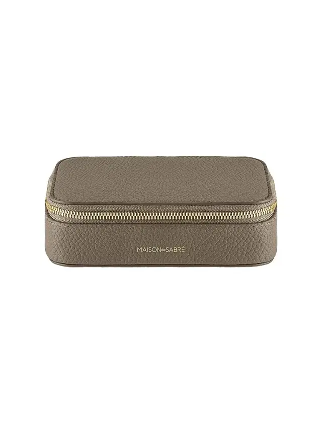Leather Jewelry Case - Cashmere Clay
