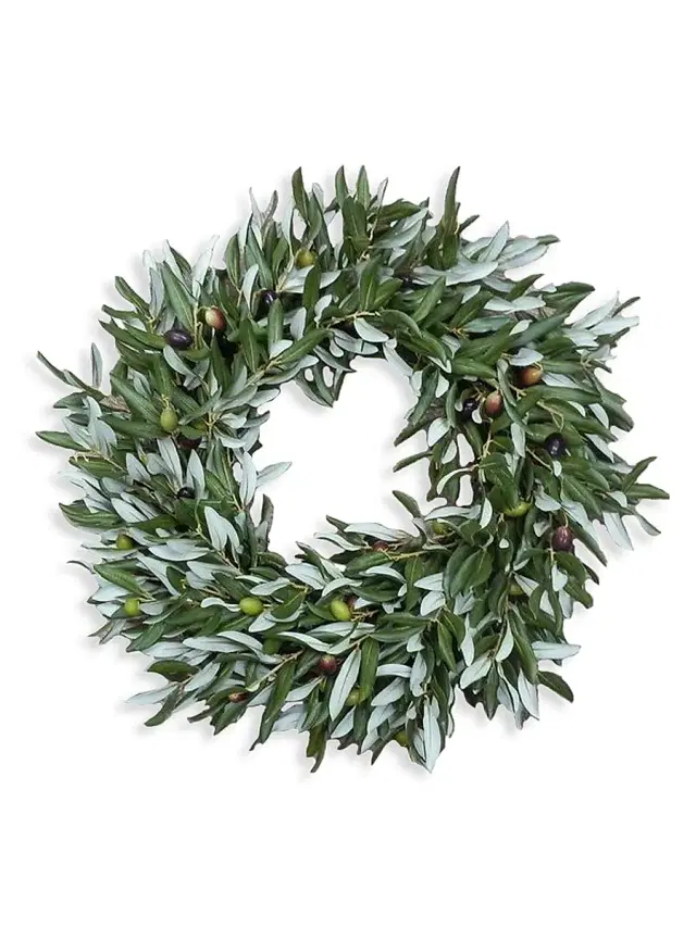 Winward Home Everyday Floral Imitation Olive Wreath