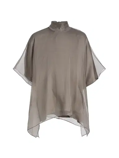 Brandon Maxwell Women's The Cali Silk Organza Blouse | Thumbnail 1 Brandon Maxwell Women's The Cali Silk Organza Blouse | Thumbnail 1