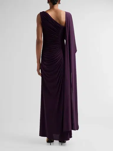 Amsale Women's Asymmetric Draped Gown | Thumbnail 3 Amsale Women's Asymmetric Draped Gown | Thumbnail 3