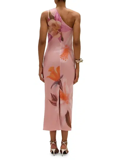 PatBo Women's Peony Floral One-Shoulder Maxi-Dress - Pink | Thumbnail 3 PatBo Women's Peony Floral One-Shoulder Maxi-Dress - Pink | Thumbnail 3