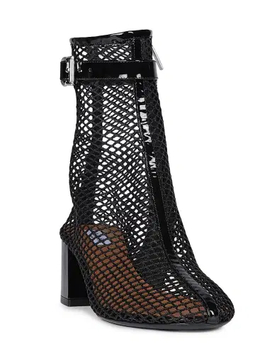Alaïa Women's 55MM Fishnet Ankle Booties - Noir - Size 12 | Thumbnail 2 Alaïa Women's 55MM Fishnet Ankle Booties - Noir - Size 12 | Thumbnail 2