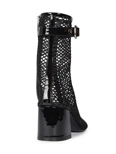 Alaïa Women's 55MM Fishnet Ankle Booties - Noir - Size 12 | Thumbnail 3 Alaïa Women's 55MM Fishnet Ankle Booties - Noir - Size 12 | Thumbnail 3