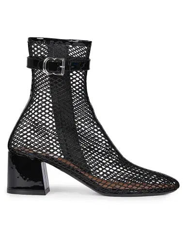 Alaïa Women's 55MM Fishnet Ankle Booties - Noir - Size 12 | Thumbnail 1 Alaïa Women's 55MM Fishnet Ankle Booties - Noir - Size 12 | Thumbnail 1