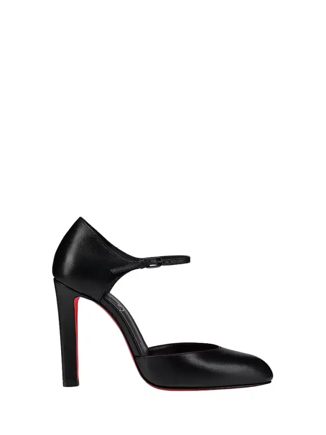 Women's Fanny Demie 100MM Leather Heels - Black