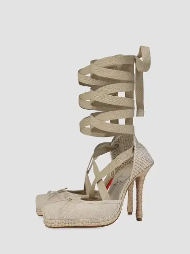 Christian Louboutin Women's Cassiadrilla 100MM Espadrille Heels | Thumbnail 2