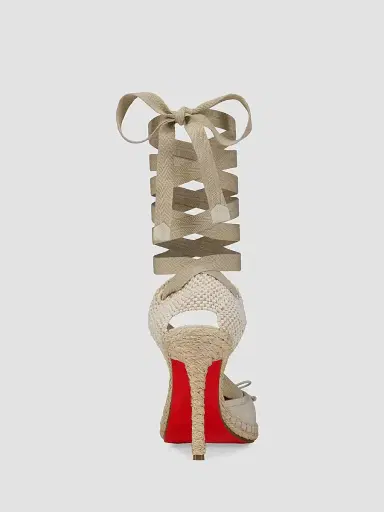 Christian Louboutin Women's Cassiadrilla 100MM Espadrille Heels | Thumbnail 3
