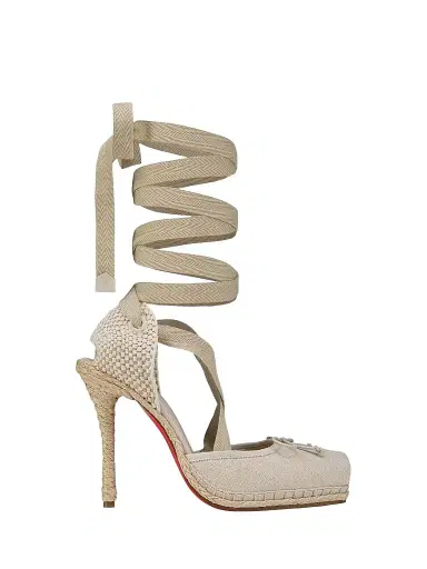 Christian Louboutin Women's Cassiadrilla 100MM Espadrille Heels | Thumbnail 1
