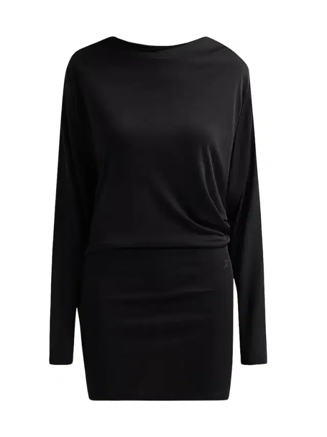 Women's Mistral Asymmetric Mini Dress - Black