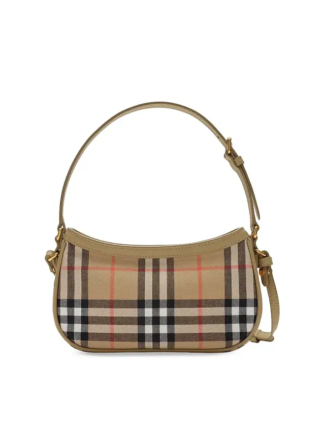 Burberry Girl's Check Shoulder Bag - Sand