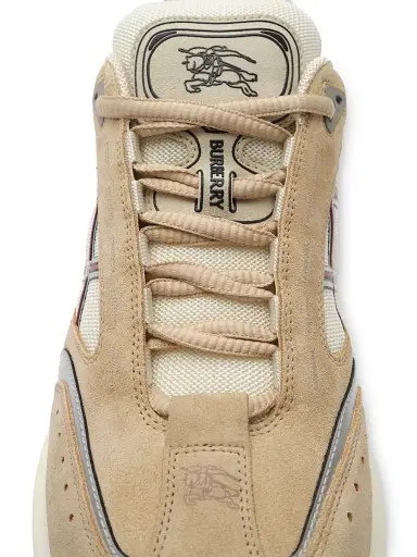 Burberry Men's Eclipse Low-Top Sneakers - Flax Silver - Size 13 | Thumbnail 6