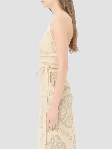 Valentino Garavani Women's Floral Stamp Blanket Top | Thumbnail 4