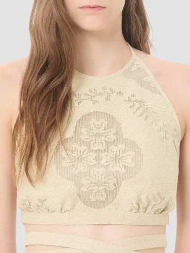 Valentino Garavani Women's Floral Stamp Blanket Top | Thumbnail 6