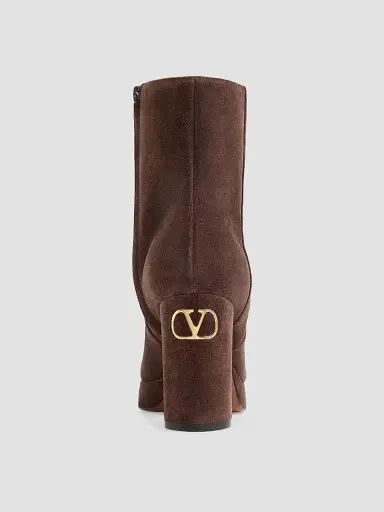 Valentino Garavani Women's Fawcette 90MM Platform Ankle Boots in Split Leather | Thumbnail 6 Valentino Garavani Women's Fawcette 90MM Platform Ankle Boots in Split Leather | Thumbnail 6