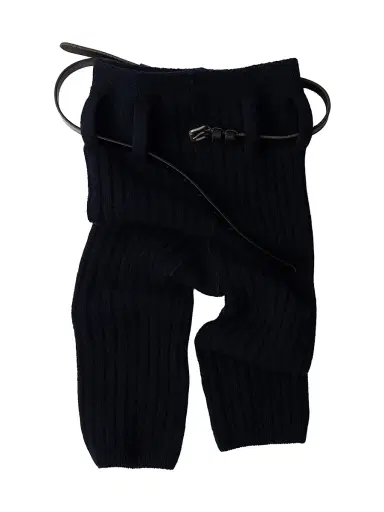 Prada Women's Wool and Cashmere Short Leggings - Navy Blue - Size 2 | Thumbnail 2