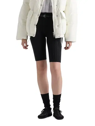 Prada Women's Wool and Cashmere Short Leggings - Navy Blue - Size 2 | Thumbnail 3
