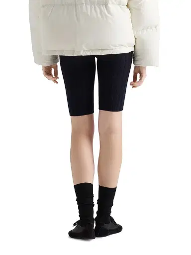 Prada Women's Wool and Cashmere Short Leggings - Navy Blue - Size 2 | Thumbnail 4