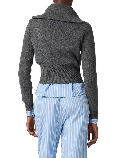 Miu Miu Women's Cashmere Half-Zipper Sweater | Thumbnail 3 Miu Miu Women's Cashmere Half-Zipper Sweater | Thumbnail 3