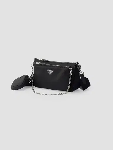 Prada Women's Re-Nylon and Saffiano Leather Mini Shoulder Bag | Thumbnail 2