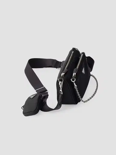 Prada Women's Re-Nylon and Saffiano Leather Mini Shoulder Bag | Thumbnail 4