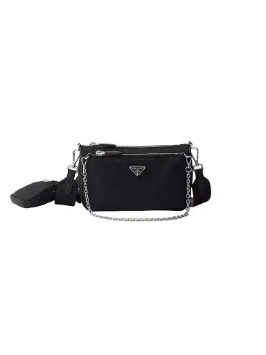 Prada Women's Re-Nylon and Saffiano Leather Mini Shoulder Bag | Thumbnail 1