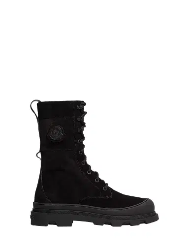 Moncler Women's Vera High Boots in Suede - Black - Size 11 | Thumbnail 1 Moncler Women's Vera High Boots in Suede - Black - Size 11 | Thumbnail 1