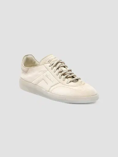 Santoni Women's Oly Suede Low-Top Sneakers - Beige - Size 10 | Thumbnail 2