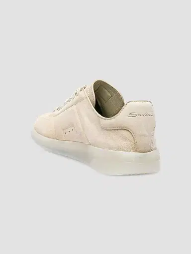 Santoni Women's Oly Suede Low-Top Sneakers - Beige - Size 10 | Thumbnail 4