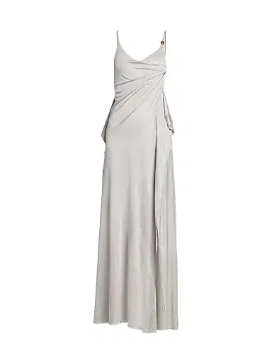 Versace Women's La Vacanza Draped Jersey Gown | Thumbnail 1 Versace Women's La Vacanza Draped Jersey Gown | Thumbnail 1