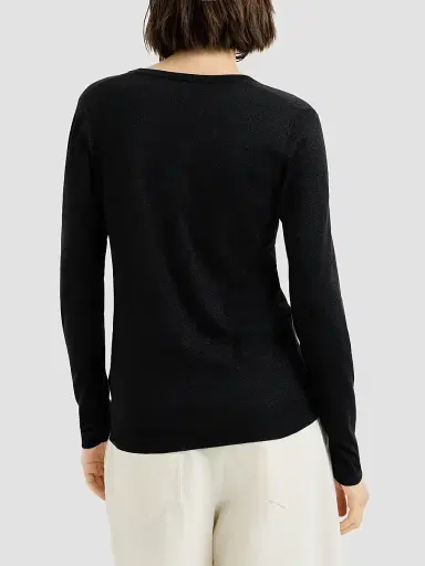 Brunello Cucinelli Women's Cashmere and Silk Sparkling Lightweight Sweater | Thumbnail 3 Brunello Cucinelli Women's Cashmere and Silk Sparkling Lightweight Sweater | Thumbnail 3