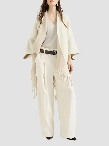 Brunello Cucinelli Women's Cashmere and Silk Sparkling Lightweight Sweater | Thumbnail 6 Brunello Cucinelli Women's Cashmere and Silk Sparkling Lightweight Sweater | Thumbnail 6