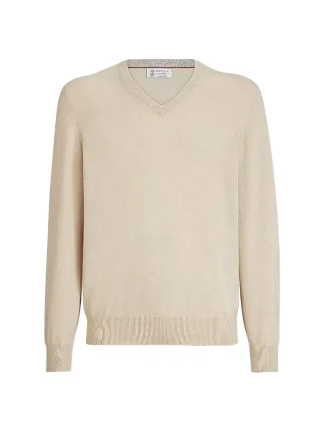 Brunello Cucinelli Men's Cashmere Sweater - Sand