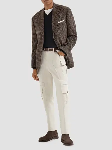 Brunello Cucinelli Men's Cashmere and Silk Lightweight Sweater - Black - Size 46 | Thumbnail 6 Brunello Cucinelli Men's Cashmere and Silk Lightweight Sweater - Black - Size 46 | Thumbnail 6