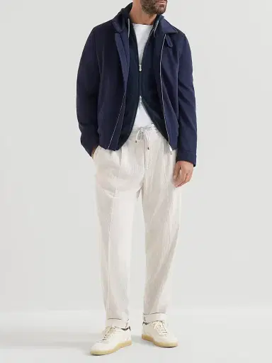 Brunello Cucinelli Men's Cashmere Sweatshirt-Style Cardigan with Hood | Thumbnail 6 Brunello Cucinelli Men's Cashmere Sweatshirt-Style Cardigan with Hood | Thumbnail 6