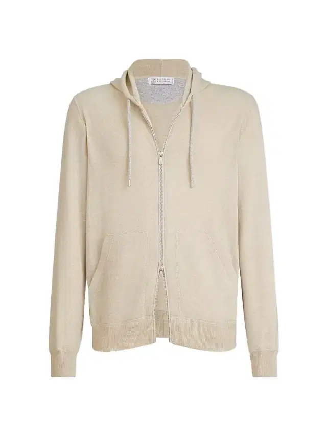 Brunello Cucinelli Men's Cashmere Sweatshirt-Style Cardigan with Hood