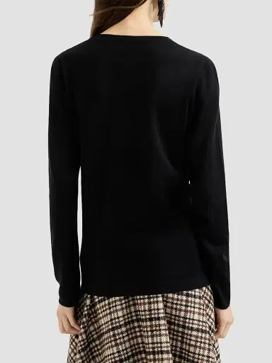 Brunello Cucinelli Women's Cashmere and Silk Lightweight Sweater | Thumbnail 3 Brunello Cucinelli Women's Cashmere and Silk Lightweight Sweater | Thumbnail 3