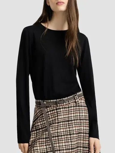Brunello Cucinelli Women's Cashmere and Silk Lightweight Sweater | Thumbnail 4 Brunello Cucinelli Women's Cashmere and Silk Lightweight Sweater | Thumbnail 4