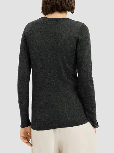 Brunello Cucinelli Women's Cashmere and Silk Lightweight Sweater | Thumbnail 3