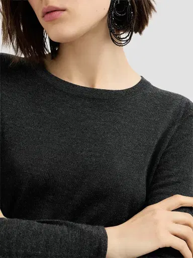 Brunello Cucinelli Women's Cashmere and Silk Lightweight Sweater | Thumbnail 5