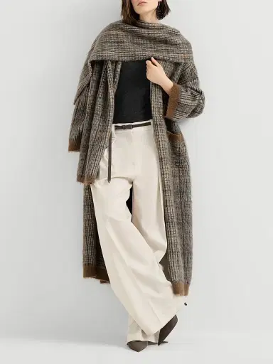 Brunello Cucinelli Women's Cashmere and Silk Lightweight Sweater | Thumbnail 6