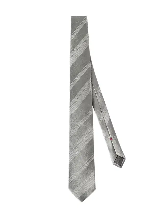 Brunello Cucinelli Men's Striped Silk Tie - Pearl Grey