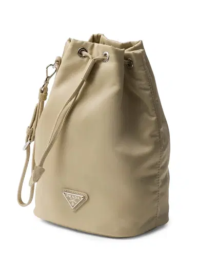 Prada Women's Re-Nylon Pouch - Beige Khaki | Thumbnail 2 Prada Women's Re-Nylon Pouch - Beige Khaki | Thumbnail 2