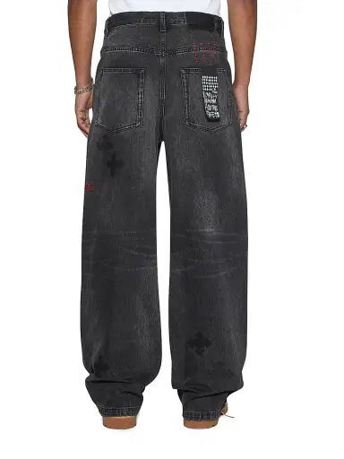 Ksubi Men's Maxx Blakk Metal Kraftwerk Exaggerated Jeans | Thumbnail 3 Ksubi Men's Maxx Blakk Metal Kraftwerk Exaggerated Jeans | Thumbnail 3