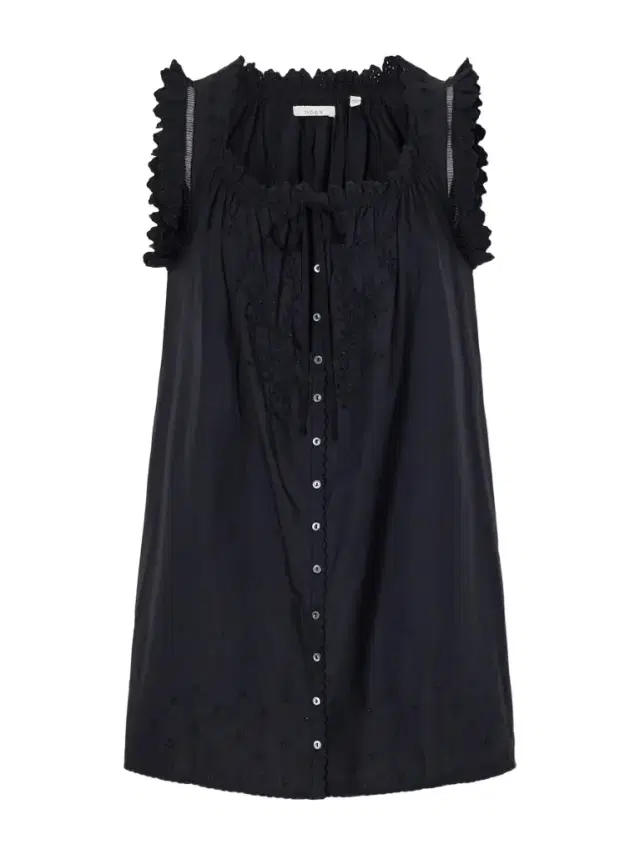 DÔEN Nessie broderie anglaise organic cotton mini dress