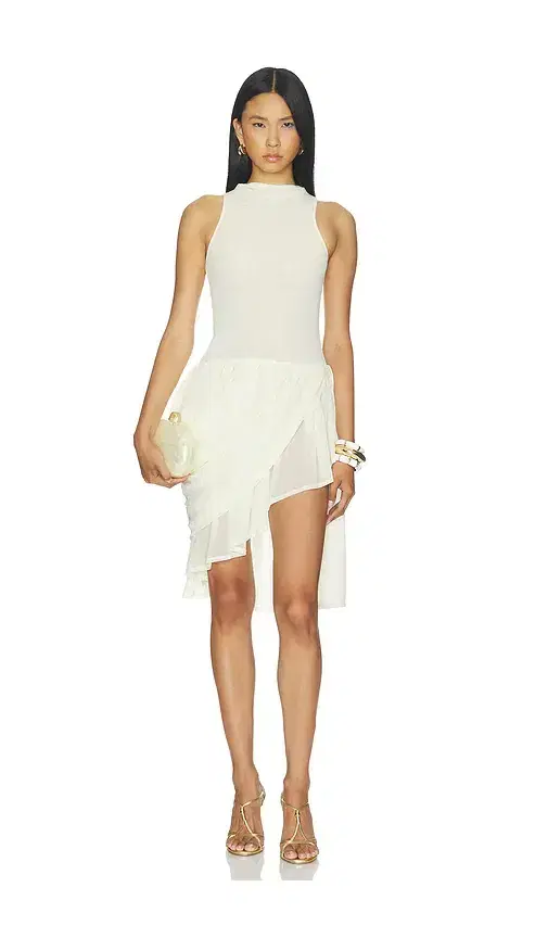 LOBA Maureen Draped Midi Dress