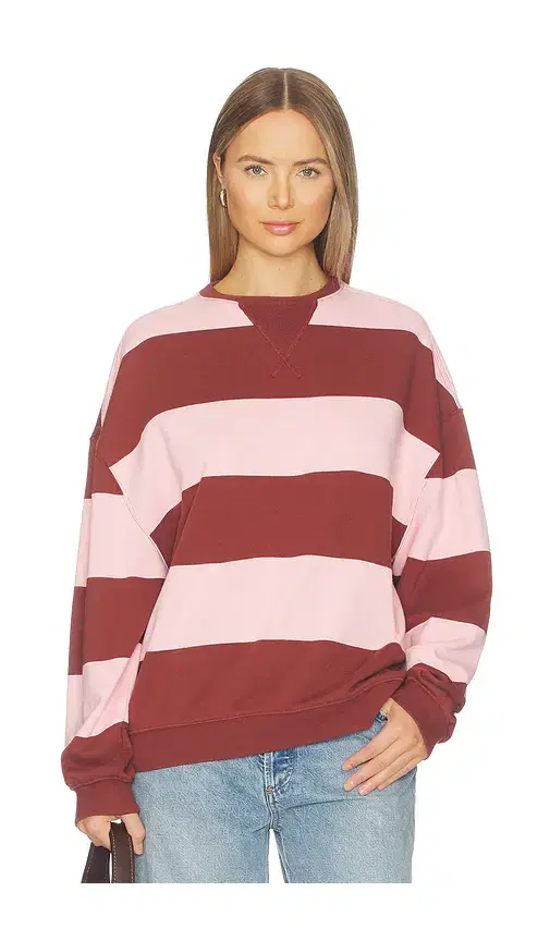 Free People Classic Stripe Crew Wide