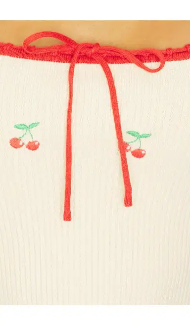 Lovers and Friends Felina Cherry Embroidered Tank | Thumbnail 5