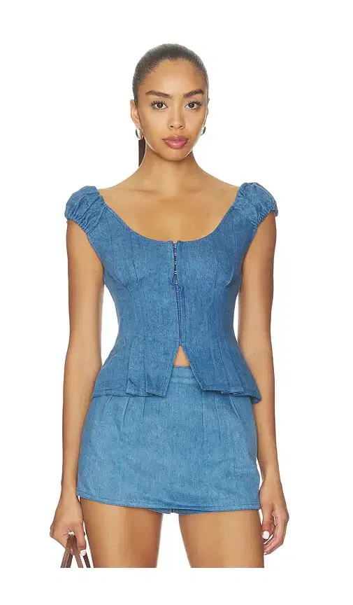 Mabel Denim Top