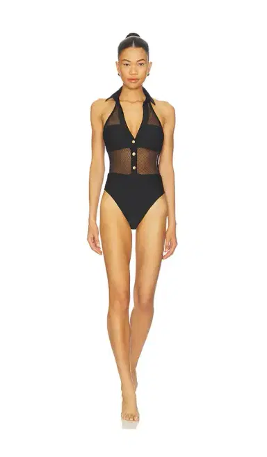 L'Agence Natalya Collared One Piece | Thumbnail 1 L'Agence Natalya Collared One Piece | Thumbnail 1
