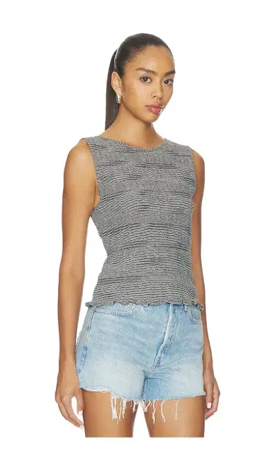 Madewell Smocked Boatneck Tank | Thumbnail 2